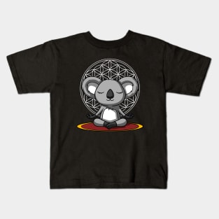 Koala Bear Meditation Kids T-Shirt